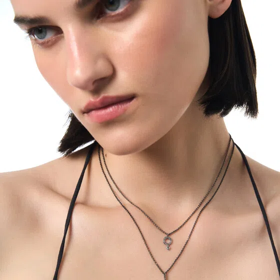 Колье-стрелка из серебра Mintaka Jewellery Poison Drop — модель bm30byr — фото 3