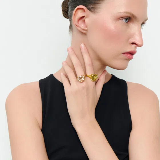 Кольца с крупной вставкой Dzhanelli Jewellery Poison Drop — модель n7xq7yp — фото 3
