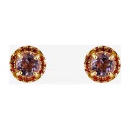 Серьги из золота с аметистами и фианитами L'VIBE Poison Drop — модель q16nhei — фото 2