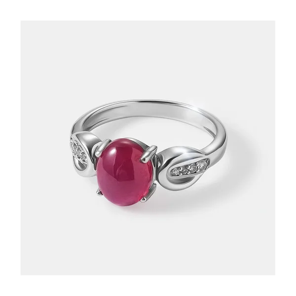 Серебряное кольцо с рубином — арт. 10321-001439
