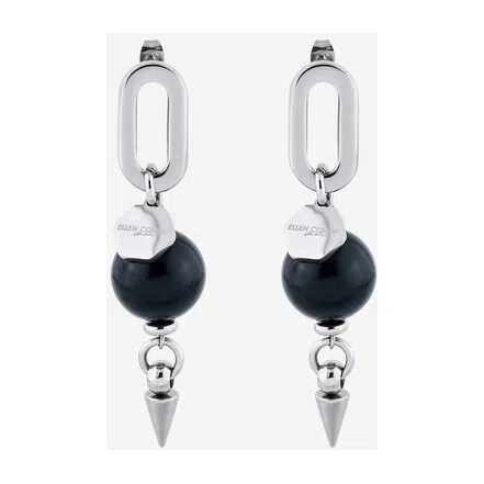 Серьги с черной искусственной жемчужиной Mystic Black Ellen Conde Poison Drop — модель qxvrppc