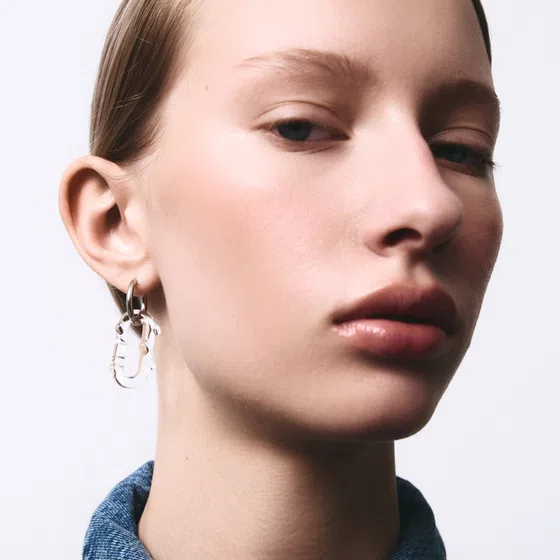 Прозрачная моносерьга из стекла MonoLink Lensed Earring 78glass Poison Drop — модель 03sjnj0 — фото 2