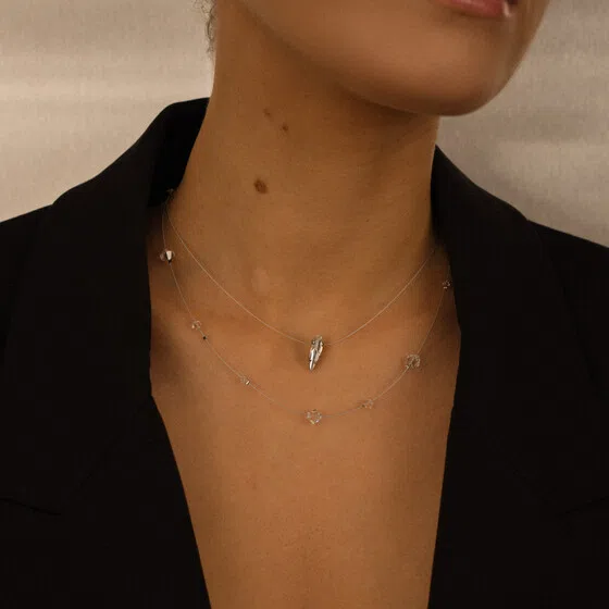 Колье из латуни с кристаллами, Crystal clear Phenomenal Studio Poison Drop — модель ddwngmz — фото 2