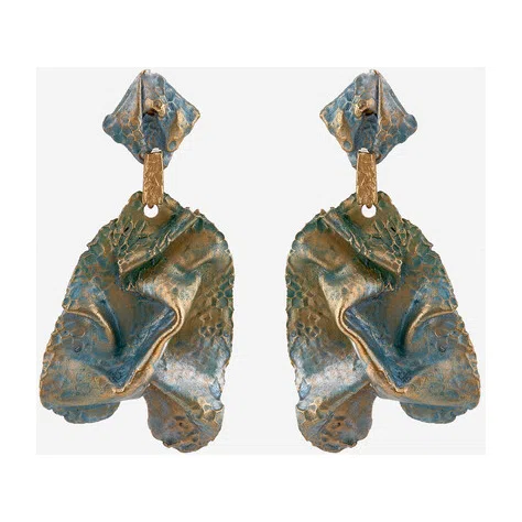 Серьги из бронзы из коллекции «Моя Алагейзия» OLESYA KOMINEK Jewelry Poison Drop — модель p8g9ic9 — фото 2