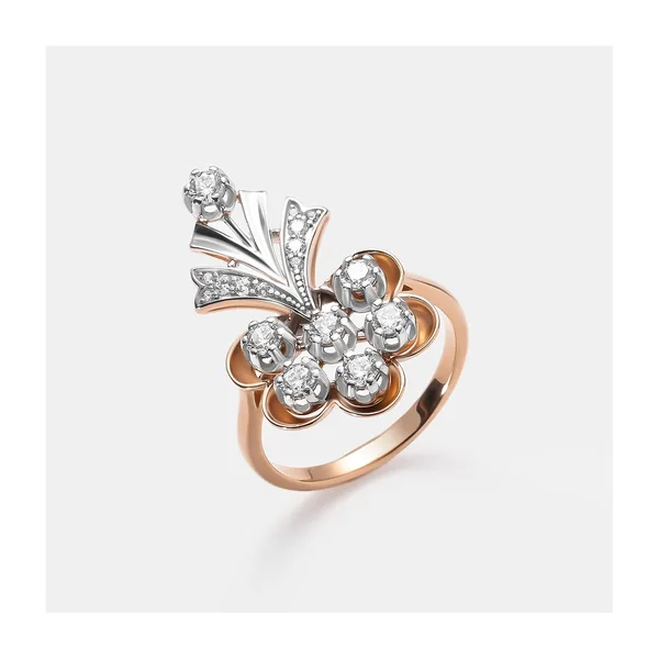 Серебряное кольцо с фианитами — арт. 10323-000062