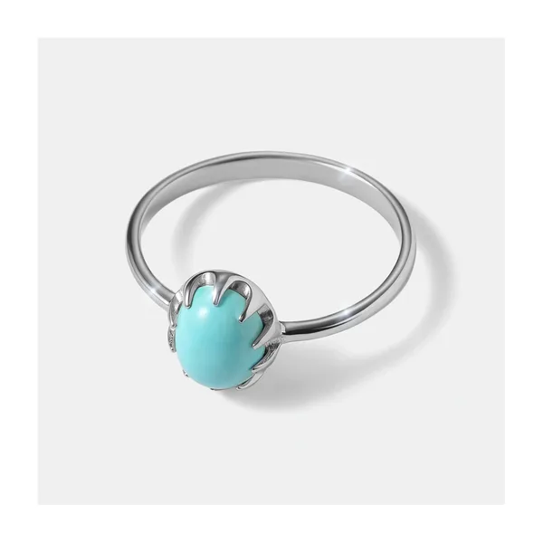 Серебряное кольцо с бирюзой — арт. 10322-005696