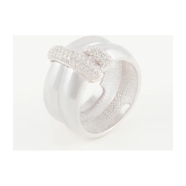 Кольцо из серебра с фианитами — арт. 000-312450