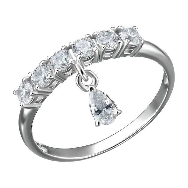 Серебряное кольцо с фианитами — арт. 1069955