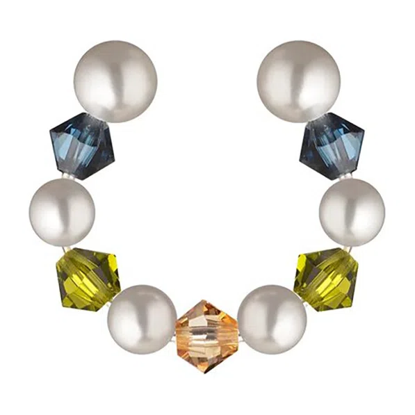 Кафф из жемчуга с цветными кристаллами Swarovski Earth Cuff Phenomenal Studio Poison Drop — модель mm336kq