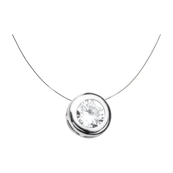 Колье из серебра с фианитами — арт. 000-327175
