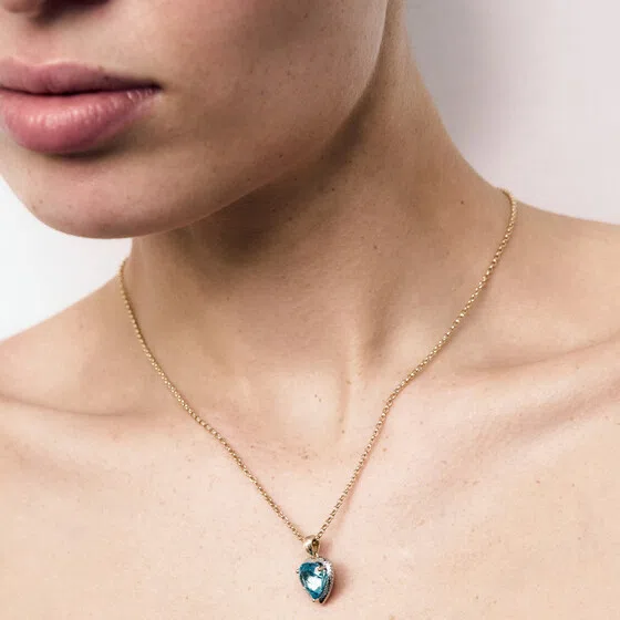 Подвеска «Колье из золота с топазом» COBRA JEWELRY Poison Drop — модель ksv6ezd — фото 2