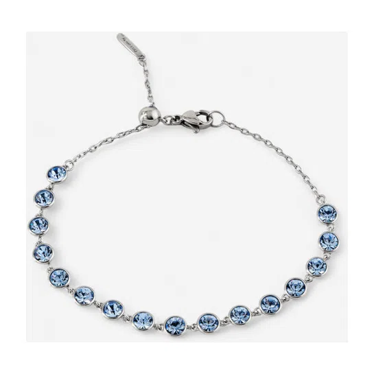 Серебристый браслет с голубыми кристаллами BRACELET SYMPHONIA Brosway Poison Drop — модель azw6ky8