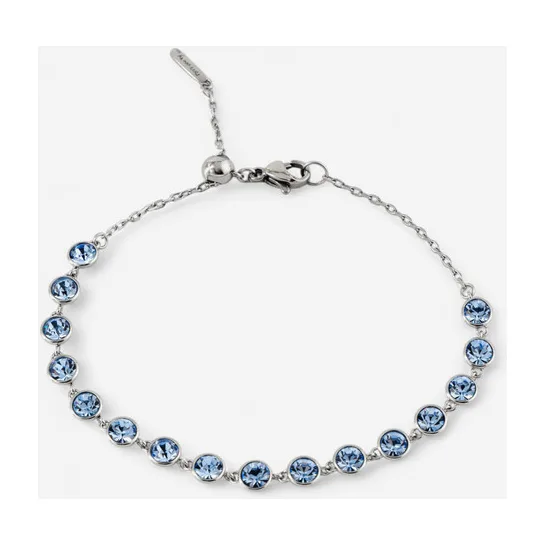 Серебристый браслет с голубыми кристаллами BRACELET SYMPHONIA — модель azw6ky8
