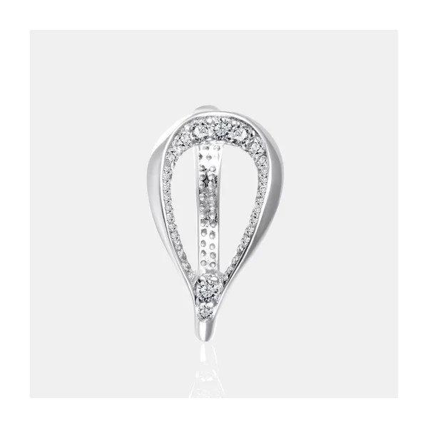 Серьги полупара из серебра — арт. 000-399965
