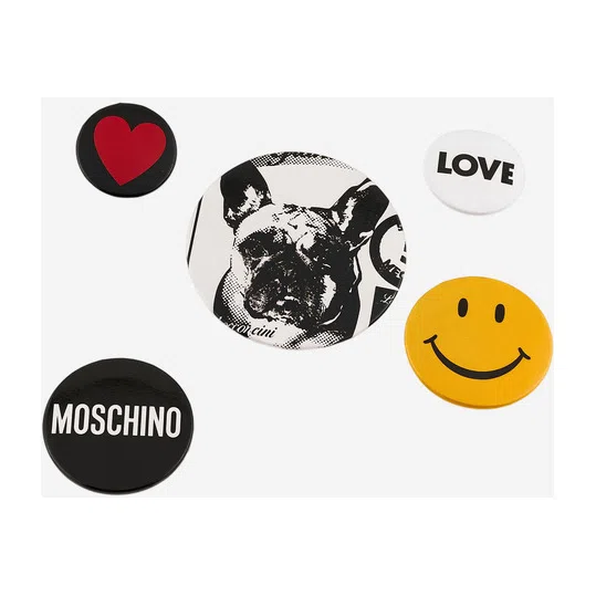 Брошь «Набор из 5 значков Moschino» Poison Drop — модель 5n24vup — фото 2