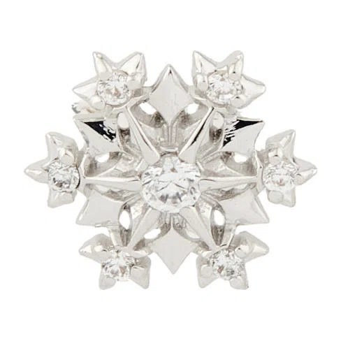 Топ для пирсинга Snowflake big из золота AURIS Poison Drop — модель q551dww