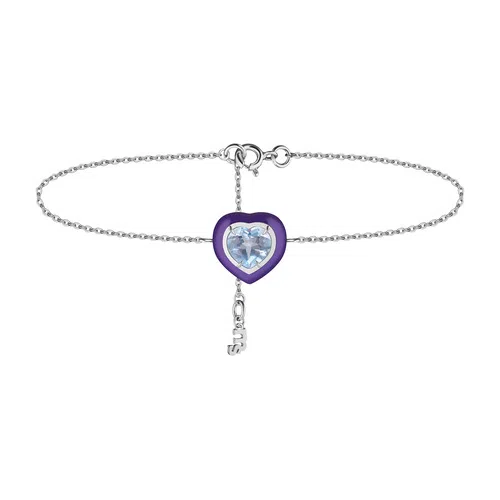 Браслет с голубым топазом эмаль Moonka Poison Drop — модель nrdmykt — фото 2