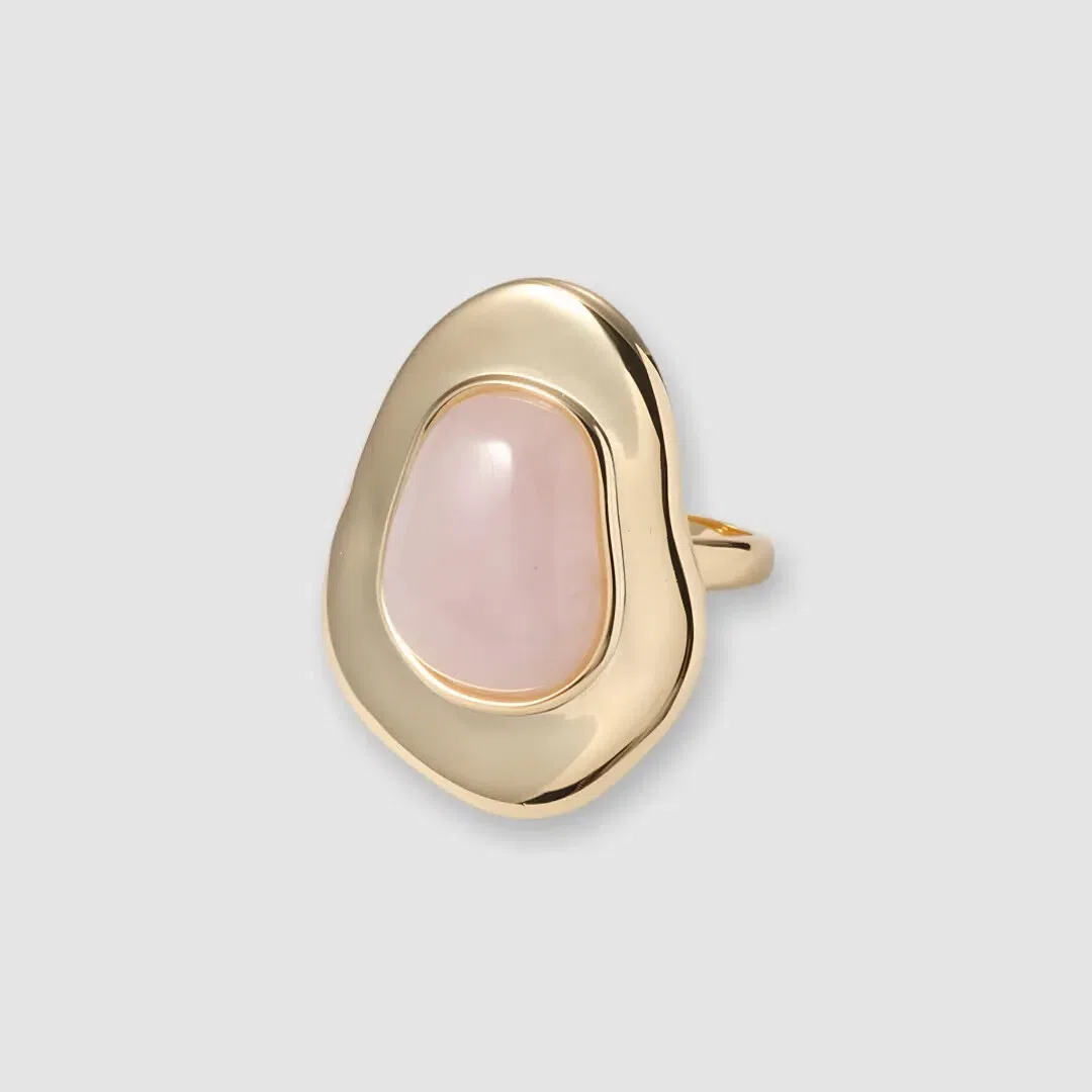 Серебряное кольцо с розовым кварцем UVI, арт. 10322-005680