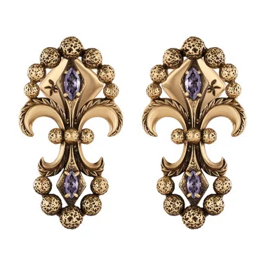 Серьги IRIS ARALDICO NOVA из латуни с фианитами Fiore di Firenze Poison Drop — модель zvwugv8