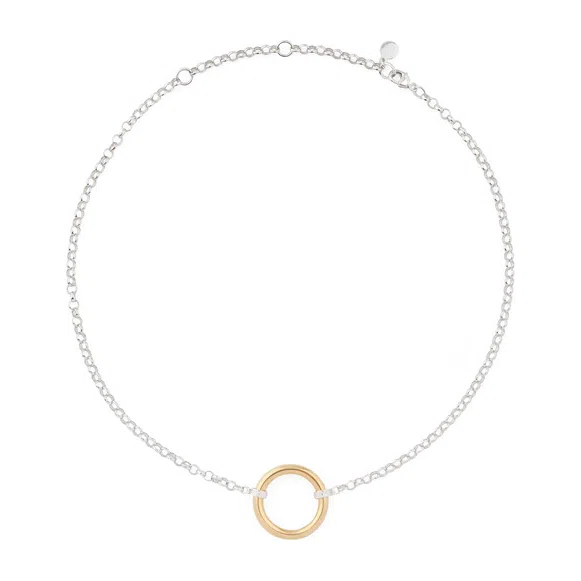 Чокер из серебра с золотым Нимбом Tilda Poison Drop — модель 17hesfu — фото 2
