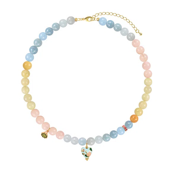 Колье с бериллом Blue Heart Beads Leo Lee Poison Drop — модель 5tsc7pc