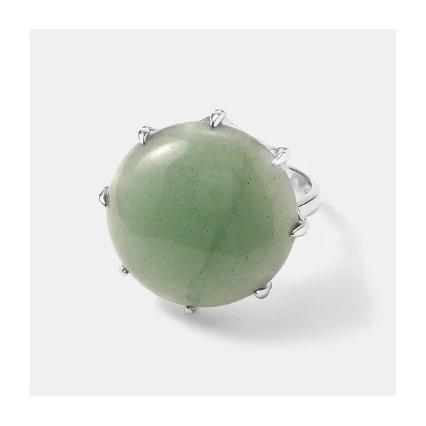 Серебряное кольцо с авантюрином — арт. 10322-005096