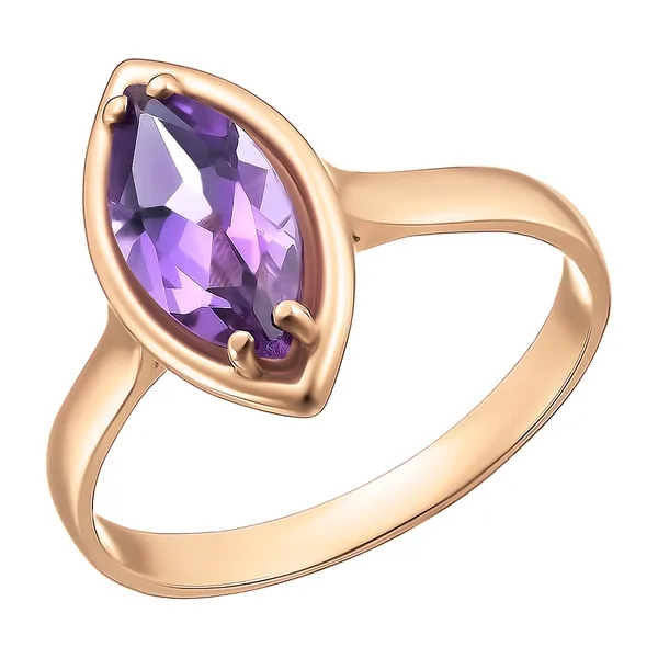 Серебряное кольцо с аметистом