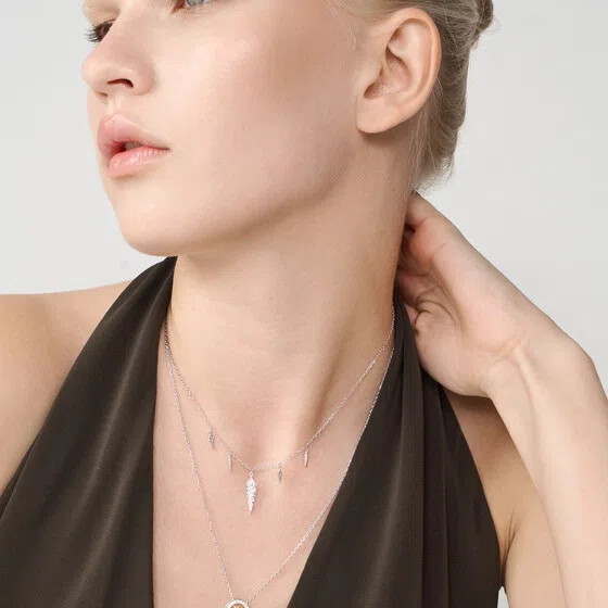 Подвеска «Колье из серебра с цитрином и фианитами» R!VER Poison Drop — модель zi9w5f8 — фото 3