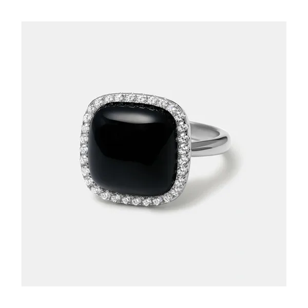 Серебряное кольцо с ониксом — арт. 10322-001413