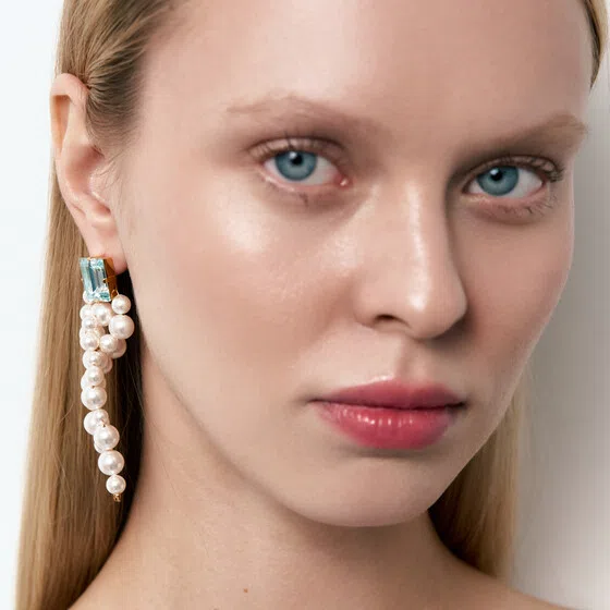 Серьги с кристальным жемчугом, Pearly Iceberg Phenomenal Studio Poison Drop — модель ma6rh05 — фото 3