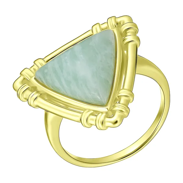 Серебряное кольцо с амазонитом — арт. 1069797