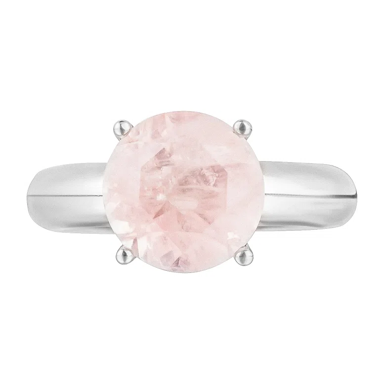 Кольцо из серебра с розовым кварцем Moonka Poison Drop — модель f372eda — фото 3
