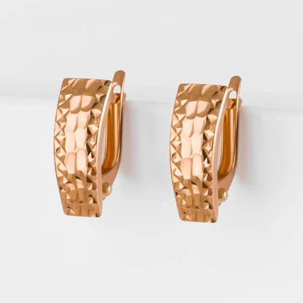 Серьги из красного золота — арт. 000-351189