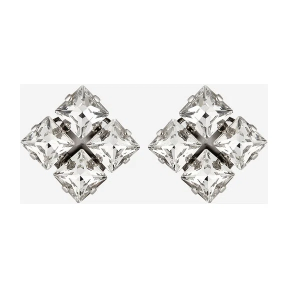 Серебристые серьги с кристаллами Pixel Anton Heunis Poison Drop — модель f5n9ir1 — фото 3