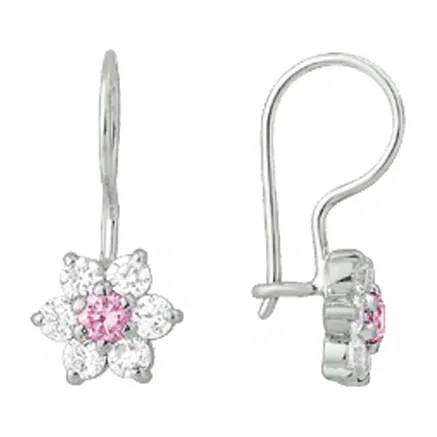 Серьги детские из серебра с фианитами — арт. 000-284881