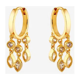Позолоченные серьги с фианитами Tannum Poison Drop — модель 8y307ng — фото 3