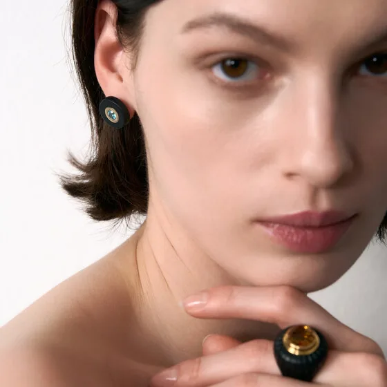 Акцентные серьги STREBKOV Jewelry — модель 7pv8019