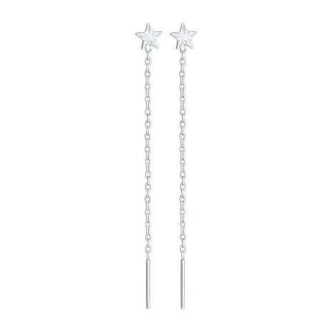 Серьги протяжки из серебра — арт. 000-341526