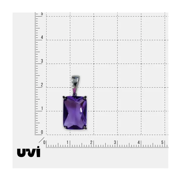 Серебряная подвеска с аметистом — арт. 10422-002576