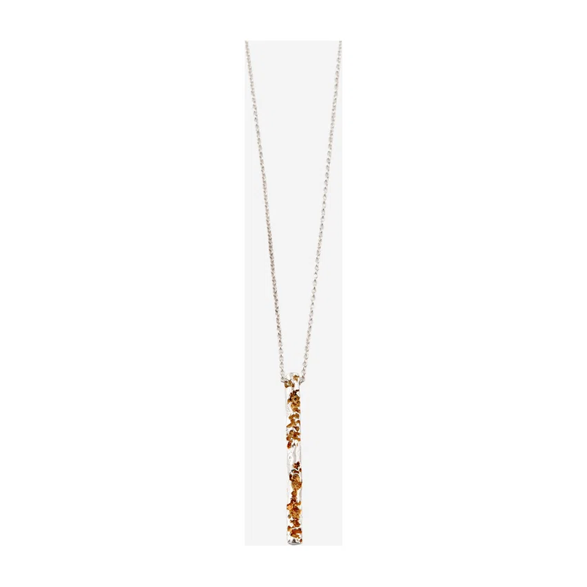 Биколорное колье-подвеска из серебра Surrender Kintsugi Jewelry Poison Drop — модель pafg91k — фото 2