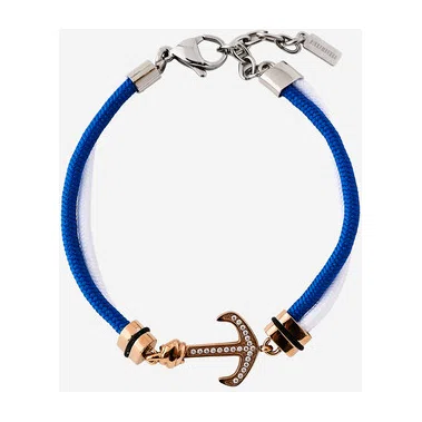Браслет двухцветный с якорем из кристаллов BIKKEMBERGS JEWELLERY Poison Drop — модель mq0bges