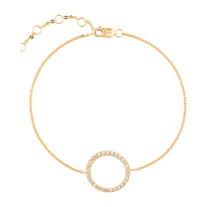 Позолоченный браслет с кругом с кристаллами SKYE Poison Drop — модель 6ct9142