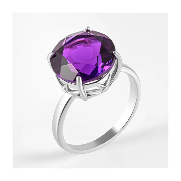 Кольцо из серебра с аметистами — арт. 000-386945