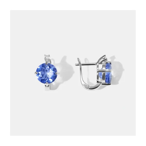 Серебряные серьги с флюоритами — арт. 10522-003000