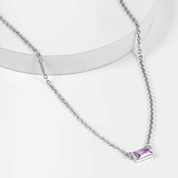 Колье из серебра с фианитами — арт. 000-392708