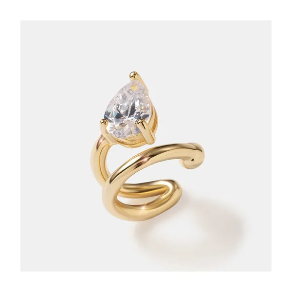 Серьги из серебра с позолотой 925 пробы