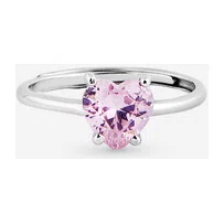 Кольцо из серебра с розовым фианитом SKYE Poison Drop — модель as14ef6 — фото 3