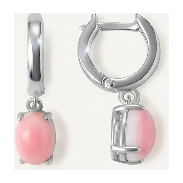 Серебряные серьги с кораллами — арт. 10522-004017