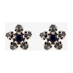 Пусеты из серебра с синтетическим сапфиром Baroque sapphire Sparkle NoBrandName Poison Drop — модель te66r8i