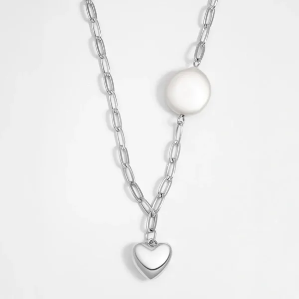 Колье из серебра с жемчугом — арт. 000-366955